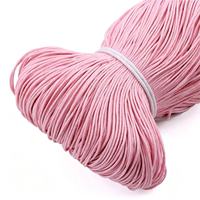 Cordon en coton ciré 1 mm, fil ciré, corde à étiquettes, fil pour accrocher les grains, accessoires de bijouterie, corde tressée