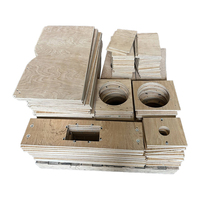 Kabinet Speaker Kayu Langsung dari Pabrik, Cangkang Speaker Line Array Frekuensi Penuh, Aksesoris Speaker, Kotak Kayu untuk Perakitan