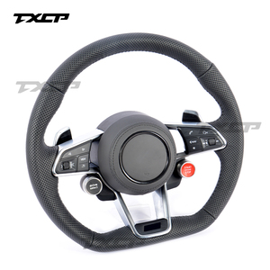 Volante de Cuero Completo para Audi R8 Tt Mk2 Mk3 RS TTS Ttrs Rs3 Rs6 RS4 RS5 RS7 A3 A4 A5 A6 A7 A8 <span class=keywords><strong>A1</strong></span> Q3 Q5 Q7 B9 B8.5 - Product Image 2