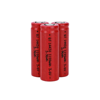 Baterai Isi Ulang Silinder Kapasitas Tinggi Semi-solid State 14430 ICR/INR14430 920mAh 1100mah 3.7V 1000 Siklus UAV Drone