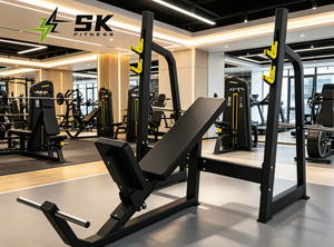 Presse à pectoraux inclinée SK Commercial pour l'entraînement en force, équipement de gym de haute qualité, banc de <span class=keywords><strong>fitness</strong></span> durable - Product Image 2