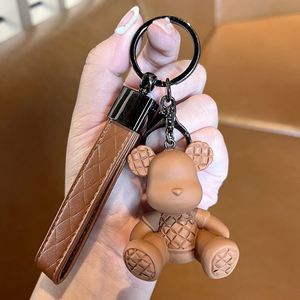 Bamboo Bear Keychain High-end Fashion Male Car Keychain Doll Exquisite Bag Ornaments Female Keychain Wholesale Christmas Gifts - Product Image 4
