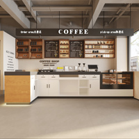 Comptoir de réception moderne en MDF sur mesure avec design épuré pour cafés, boulangeries, pâtisseries et hôtels - Comptoir d'angle pour caissier