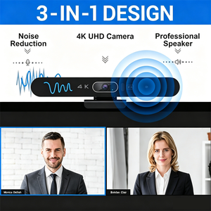 Sistema de Videoconferencia Todo en Uno - Cámara de Reuniones 4K con IA y Seguimiento de Hablantes para Oficina/Trabajo Remoto - Product Image 2