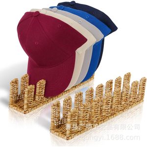 Woven <b>Hat</b> Storage Rack Rectangular <b>Standing</b> Type Handmade Baseball Cap Organizer Multipurpose - Product Image 5
