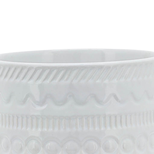 Fioriera in ceramica goffrata con supporto in legno, piccola e rialzata, per decorazioni domestiche, vasi da fiori, tavolo, ingresso, giardino - Product Image 6