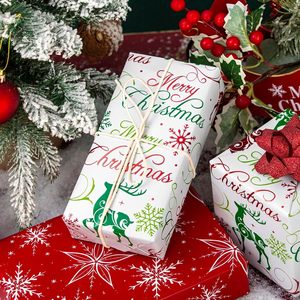 Christmas <b>Wrapping</b> <b>Paper</b> Reindeer Snowflake Design 17 In X 32.8 Ft Reversible Gift Craft Packaging <b>Paper</b> - Product Image 5