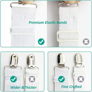 Sangles de maintien de matelas réglables, attaches de couverture de matelas, supports d'angle de lit et attaches pour <span class=keywords><strong>draps</strong></span> - Product Image 5