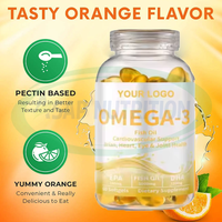 Capsules d'huile de poisson végétaliennes chinoises Oméga-3 6 9 EPA DHA, supplément Oméga-3 500mg 1000mg, vente en gros, capsules d'huile de poisson Oméga-3 Halal