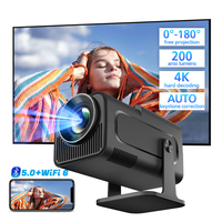 Proyector Hotack HY320MINI Full HD para Cine en Casa, Video Proyector Inteligente Android TV Inalámbrico, Proyector LED Portátil