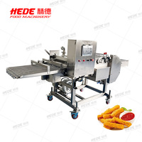 Machine à enrober la pâte, machine à enrober les produits enrobés de farine, ligne de production continue pour la préparation de pâtisseries à la viande, de rouleaux de crevettes et de rouleaux de printemps