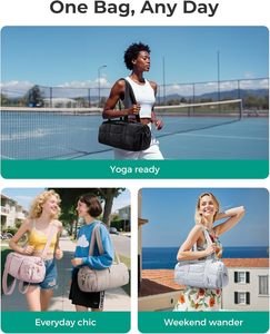 Échantillon gratuit Nouveautés extérieures Sac de sport pliable extensible léger Sac de sport de gym Sac de voyage pour le week-end Sac à bandoulière - Product Image 6