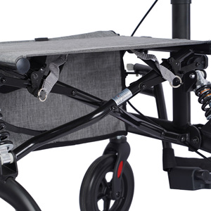 Scooter de movilidad Qinda Walking Aid QZ-6007 gris para personas mayores con función de empuje y asiento. - Product Image 2