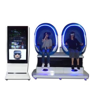 โรงภาพยนตร์ VR แบบไดนามิก 9 มิติ สำหรับ 2 คน รองรับการเล่นแบบ 360 องศา พร้อมแว่นตา VR สำหรับใช้ในร่ม/กลางแจ้ง เหมาะสำหรับบ้านพักตากอากาศ สวนสาธารณะ โครงสร้างโลหะ - Product Image 5