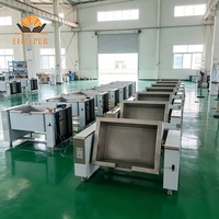 Wajan Bratt Pan Manual Elektrik dengan Dasar Stainless Steel 80L-320L, Wajan Penggorengan Komersial untuk Nasi Goreng, Steak, Ayam Goreng