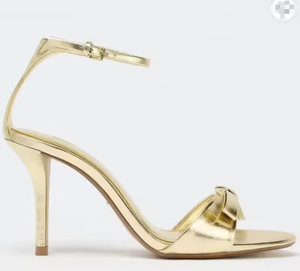 <b>Women's</b> <b>Shoes</b> New Style <b>Women</b> Summer <b>Shoes</b> <b>Fancy</b> High Thin Heels Custom Style Lady Bow Tie Heeled Sandals Gold Dress Sandals - Product Image 2