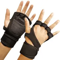 ถุงมือยกของผู้ชายแบบหนัก,ถุงมือออกกำลังกายที่มีสายรัดข้อมือสำหรับออกกำลังกายที่โรงยิมใช้ได้ทั้งผู้ชายและผู้หญิง