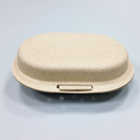 Boîte en pulpe moulée écologique de couleur marron, design gratuit, emballage personnalisé biodégradable pour l'électronique ou les cosmétiques