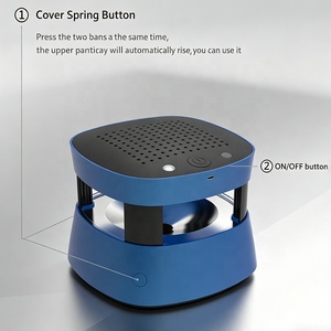 <span class=keywords><strong>Cendrier</strong></span> Purificateur d'Air 2-en-1 Sans Fumée avec Filtre HEPA, Rechargeable USB 2000mAh, Portable en Plastique pour Voiture et Bureau - Prix Usine - Product Image 4