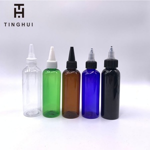 HOT SALE 4 Oz Plastic Squeeze Bottles with Twist-on Cap Lids <b>Sauce</b> Olive Oil Bottle with Squeeze Lid - Product Image 4