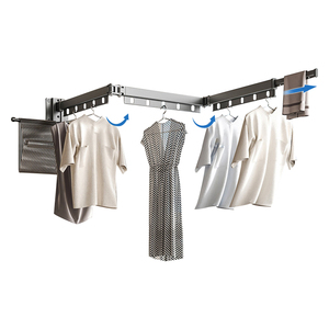 Étendoir à linge à faible encombrement Étendoir à linge pliable intelligent Étendoir à linge mural <span class=keywords><strong>suspendu</strong></span> <span class=keywords><strong>pour</strong></span> vêtements Étendoirs à linge - Product Image 3