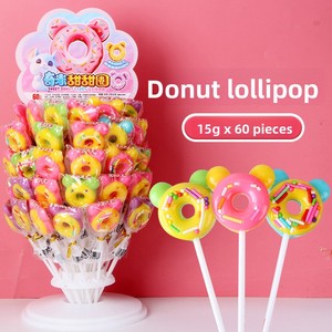 <span class=keywords><strong>Donut</strong></span> Hình Lollipop Đứng Số Lượng Lớn Cửa Hàng Nhỏ Trái Cây Có Hương Vị Cứng Mềm Kẹo Halal Chứng Nhận Đồ Ăn Nhẹ Cho Trẻ Em Của Giải Trí - Product Image 6