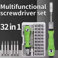 Kit de Tournevis de Précision Magnétique 32 en 1, Jeu d'Embouts Mini Tournevis pour Téléphone, Mobile, iPad, Appareil Photo, Tablette, PC, Montre