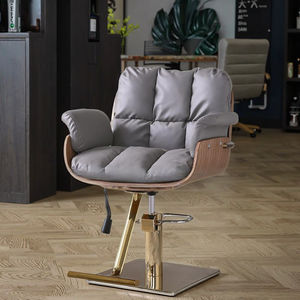 Fabrika Outlet Modern güzellik koltuğu <span class=keywords><strong>Salon</strong></span> mobilya ahşap çerçeve kahverengi yüksek kalite bayanlar sandalye - Product Image 1