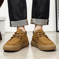 Nouveaux Mocassins Homme 2024 en Cuir Véritable et Daim de Vache, Style Décontracté à Enfiler, Marque Anglaise, Vente en Gros, Prix Réduit, Fabrication OEM