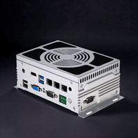 Mini boîtier de bureau industriel PC Intel Core VGA 8G RAM 128GB SSD sans ventilateur Linux Win10 RJ45 LAN système d'exploitation à large température