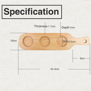 Bandeja <span class=keywords><strong>de</strong></span> degustación Shot Shooter Bandeja <span class=keywords><strong>de</strong></span> servicio Paddle Board Soporte <span class=keywords><strong>de</strong></span> botella Mango largo Bandeja <span class=keywords><strong>de</strong></span> taza <span class=keywords><strong>de</strong></span> <span class=keywords><strong>cerveza</strong></span> <span class=keywords><strong>de</strong></span> madera - Product Image 5
