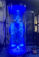 Cabinet cylindrique de ventilateur d'hologramme du projecteur 3D holographique de solutions immersives de publicité de haute définition pour l'exposition