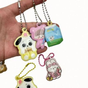 Custom PVC Reflective Pendant Voltage Filled Sponge Children's Schoolbag Glow-in-the Dark Keychain Fluorescent Keychain Pendant - Product Image 2