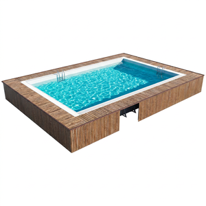 Piscina Móvil de Acero Inoxidable OEM, Desmontable, de Rápido Desmontaje, con Estructura de Acero Resistente, para Uso Temporal en Villas y Hoteles - Product Image 6