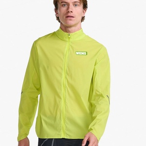Vestes coupe-vent légères personnalisées avec logo imprimé, respirantes, pour la course à pied, la randonnée, le cyclisme, la course sur piste, avec fermeture éclair - Product Image 2