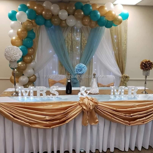 Wedding Head Table Skirts Decoration <strong>Back</strong> <strong>Drops</strong> - Product Image 2
