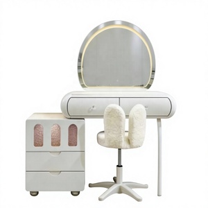 Meilleure vente 2026 <span class=keywords><strong>Coiffeuse</strong></span> moderne avec <span class=keywords><strong>miroir</strong></span> de maquillage <span class=keywords><strong>LED</strong></span> - Product Image 1