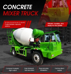 Camion malaxeur à béton 3 ou 4 roues de 2/3/4/5/6/8 m³ – Meilleur prix <span class=keywords><strong>pour</strong></span> les chantiers d'ingénierie - Product Image 4