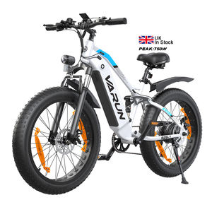 Bicicleta Eléctrica de Neumáticos Anchos de 26 Pulgadas 250W con 70 km de Autonomía, Freno de Disco Mecánico y Carga de 150 kg, Disponible en Almacén del Reino Unido - Product Image 1