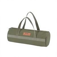 Sac de rangement cylindrique pour piquets de tente, résistant aux déchirures, multifonctionnel, organisateur d'accessoires de camping en plein air pour cordes, outils, voyage