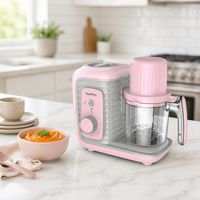 Baphiya Auto Cooking Self-Cleaning Baby Food Steamer & Puree Blender Pembuat Puree Sehat Buatan Rumah Bebas BPA 300W Garansi 1 Tahun