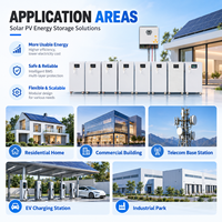 Système de stockage d'énergie OEM ODM, batterie 5 kWh avec onduleur hybride 5 kW pour applications résidentielles et petites entreprises