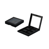 Palette de fards à paupières carrée en plastique personnalisée, 18 compartiments uniques, épaisseur 5 mm, vide, avec étiquette et logo privés, vente en gros