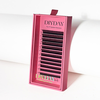 DIYDAY En gros Extensions de cils pré-faits en éventail Fox YY Y Type 3 couches, naturels, doux, écologiques, ailés pour un volume intense