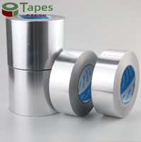 Ruban adhésif en aluminium avec colle à solvant et papier de support, conducteur, pour scellement, réfrigérateurs et conduits industriels