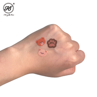 Patchs hydrocolloïdes en forme de patte d'ours mignons, 20 pièces, OEM d'usine, patchs anti-acné colorés à motif de dessin animé, autocollants de couverture pour imperfections du visage, coussinets de soin de la peau