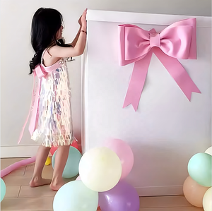 Scatola Regalo Sorpresa Extra Large 70x70x100cm Fai-da-Te con Laminazione Opaca per Feste di Compleanno, Proposte di Matrimonio, Anniversari, Bianco Nero Rosa - Product Image 1