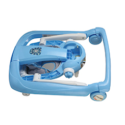 Roues universelles multifonctions anti-renversement Voiture pliante en plastique pour tout-petits Trotteur avec roues et siège - Product Image 2
