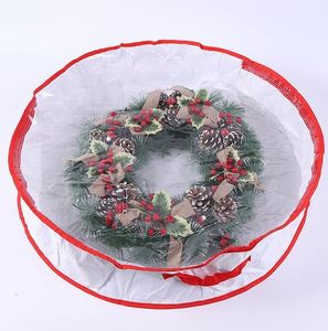 Sacs de rangement pour couronnes et guirlandes avec fenêtres transparentes pour des fêtes faciles - Product Image 1