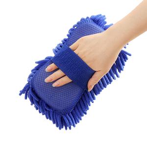 Microfibra Chenille Scrub Car Guante Toalla de mano suave Chenille Esponja Toalla Car Wash Esponjas para lavar el coche - Product Image 4